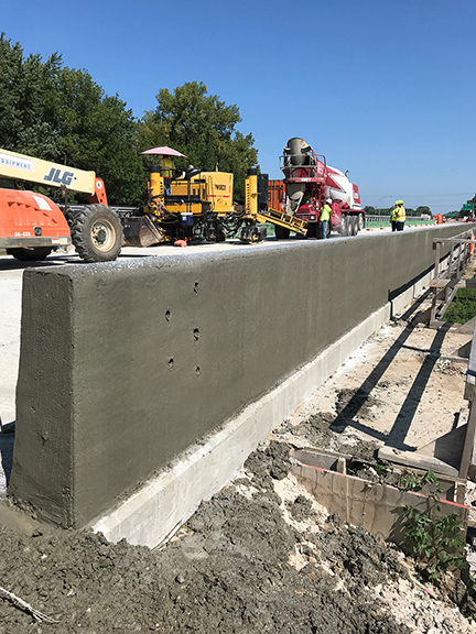 Bridge Rail Parapet And Barrier Wall Tall